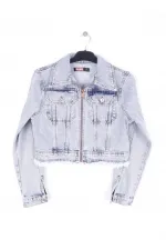 Fermuarlı Kot Ceket 6017-08-(S-XL-6) Fermuarlı Kot Ceket 6017-08-(S-XL-6)