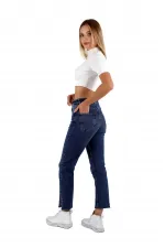 Paçasılı Mom Kot Pantolon 1794-01-(26-31) Paçasılı Mom Kot Pantolon 1794-01-(26-31)