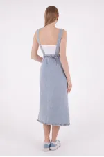Uzun Etekli Salopet Elbise 310-08-(S-XL-6) Uzun Etekli Salopet Elbise 310-08-(S-XL-6)