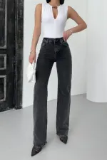 Yüksel Bel Straight Kot Pantolon 7033-33-(26-31)