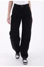 Pantalon ample en jean avec pinces 7050-07-(27-32) Pantalon ample en jean avec pinces 7050-07-(27-32)