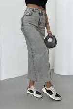 Taşlı Kot Etek  1072-18-(XS-XL-5)