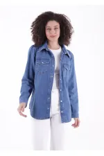 Chemise en jean à boutons-pression 6013-27-(S-XL-6) Chemise en jean à boutons-pression 6013-27-(S-XL-6)