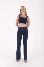 Püsküllü Kot Büstiyer 403-26-(S-L-6) Püsküllü Kot Büstiyer 403-26-(S-L-6)