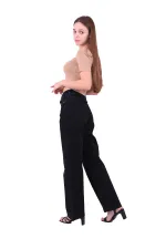 Dikişsiz Paça Bol Paça Relax Kot Pantolonlar  1740-23-(26-31)