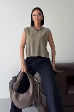 Askılı Bluz  HS401-74-(S-XL)
