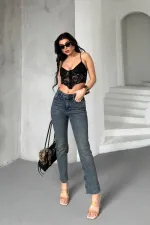 Serpme Yıldızlı Kot Pantolon 7040-28-(26-31) Serpme Yıldızlı Kot Pantolon 7040-28-(26-31)