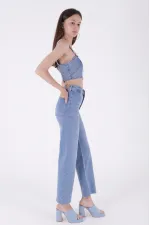 Wide Leg Palazzo Jeans 1710-15-(27-32) Wide Leg Palazzo Jeans 1710-15-(27-32)
