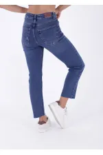 5 Düğmeli Mom Fit Kot Pantolon  745-01-(26-31)