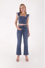 İspanyol Mom Fit Kot Pantolon  1706-01-(26-30)