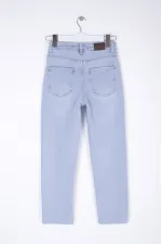 Dikişsiz Paça Mom Fit Kot Pantolon  764-42-(30-36)