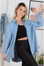 Oversize Kot Gömlek 669-42-(S-L-5) Oversize Kot Gömlek 669-42-(S-L-5)