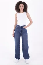 Baggy Jean with Dart Detail 7050-01-(26-29) Dark Blue Denim Baggy Jean with Dart Detail 7050-01-(26-29) Dark Blue Denim