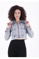 Fermuarlı Kot Ceket 6017-08-(S-XL-6) Fermuarlı Kot Ceket 6017-08-(S-XL-6)