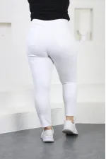 High Waisted Ankle Length Skinny Jean  815-50-(30-36) White