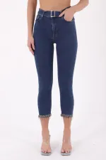 Paçaları Kemerli Pantolon  746-26-(27-32)