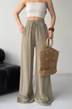 Lastikli Palazzo Pantolon  HS740-74-(S-XL)