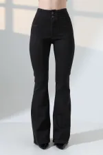 Flared Jeans with Darts on Front Waist  7021-10-(27-32) 