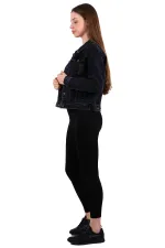 Klasik Kısa Kot Ceket 640-0333-(S-XL) Klasik Kısa Kot Ceket 640-0333-(S-XL)