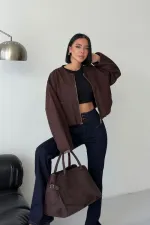 Lastikli Bomber Ceket 6198-78-(S-L-3) Lastikli Bomber Ceket 6198-78-(S-L-3)