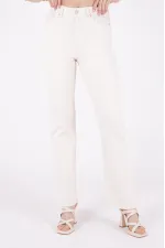 Dikişsiz Paça Bol Paça Relax Kot Pantolon  1726-80-(26-31)