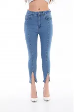 Önü Yırtmaçlı Skinny Kot Pantolon 1739-27-(26-31) Önü Yırtmaçlı Skinny Kot Pantolon 1739-27-(26-31)