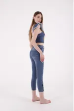 Paçası Dört Düğmeli Kot Pantolon 786-06-(28-33) Paçası Dört Düğmeli Kot Pantolon 786-06-(28-33)