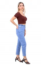 Beli Lastikli Kot Pantolon 759-15-(30-36) Beli Lastikli Kot Pantolon 759-15-(30-36)