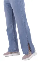 Beli Lastikli Yırtmaç Detaylı Pantolon  1717-06-(S-XL-6)