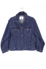 Klasik Yaka Cepli Düğmeli Kot Ceket  6081-26-(S-L-5)