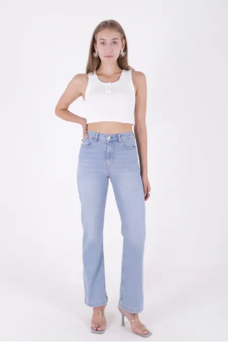 Dikişli Paça Relax Kot Pantolon 7026-15-(28-33) Dikişli Paça Relax Kot Pantolon 7026-15-(28-33)