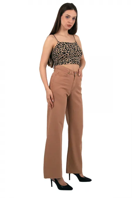 Dikişsiz Paça Bol Paça Relax Kot Pantolonlar  1740-70-(26-31)