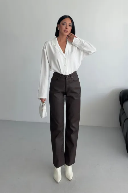 Mom Fit Jean 7072-78-(27-32) Brown