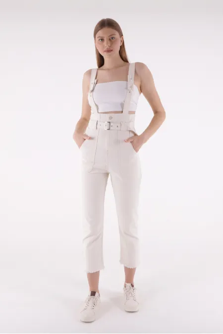 Beli Kemerli Salopet Tulum Kot Pantolon  327-80-(S-XL-6)