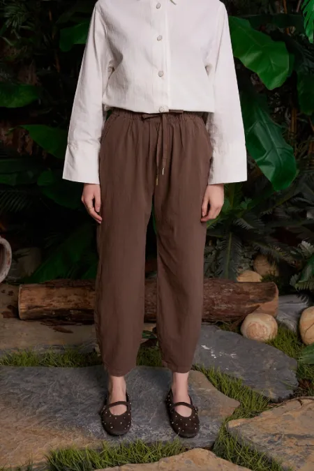 Balloon Linen Trousers HS705-78-(S-XL)
