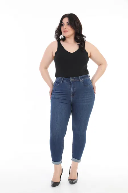 Duble Paça Kot Pantolon  520-01-(44-50)
