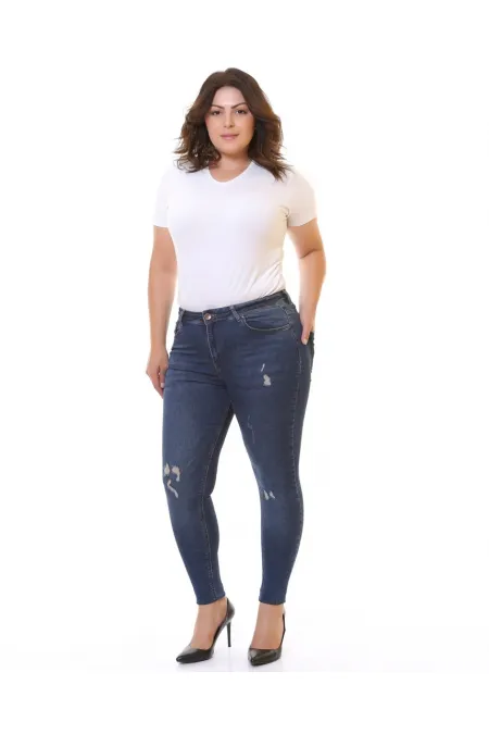 Az Yırtıklı Skinny Kot Pantolon  826-01-(30-36)