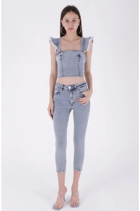 Kısa Boy Skinny Kot Pantolon 810-08-(26-31) Kısa Boy Skinny Kot Pantolon 810-08-(26-31)