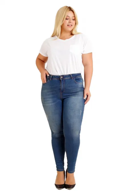 Yıpratmalı Kot Pantolon  519-02-(44-50)
