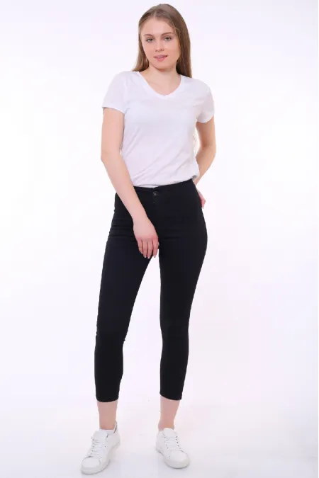 Yüksek Bellı Mom Pantolon 801-07-(26-31) Yüksek Bellı Mom Pantolon 801-07-(26-31)