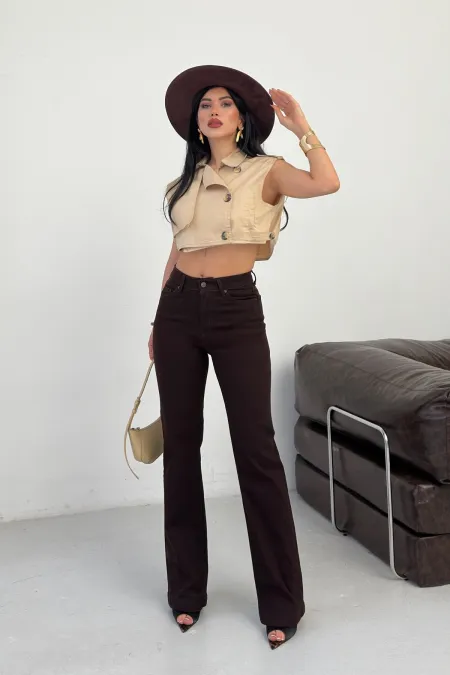Dikişli Paça Bol Paça Relax Kot Pantolon 7026-78-(26-29-4) Dikişli Paça Bol Paça Relax Kot Pantolon 7026-78-(26-29-4)