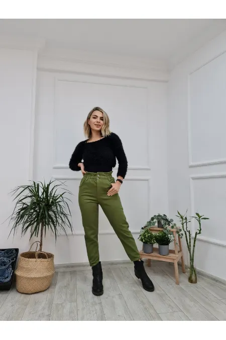 Beli Lastikli Kot Pantolon 759-74-(27-32) Beli Lastikli Kot Pantolon 759-74-(27-32)