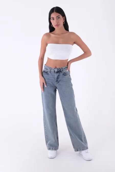 Bol Paça Relax Kot Pantolon 718-62-(28-33)