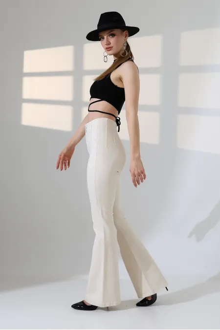 Pensli İspanyol Kot Pantolon  7021-80-(27-30-5)