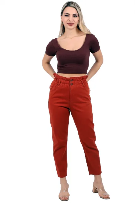 Beli Lastikli Kot Pantolon 759-75-(27-32) Beli Lastikli Kot Pantolon 759-75-(27-32)