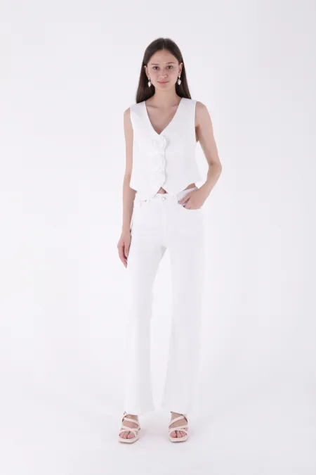 Dikişli Paça Relax Kot Pantolon 7026-50-(28-33) Dikişli Paça Relax Kot Pantolon 7026-50-(28-33)