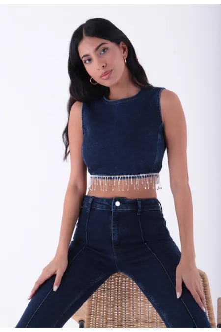 Stone Embellished Bustier 405-26-(SL-6) Stone Embellished Bustier 405-26-(SL-6)