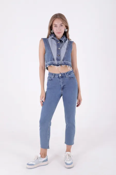 Mom Fit Kot Pantolon 764-27-(28-33) Mom Fit Kot Pantolon 764-27-(28-33)