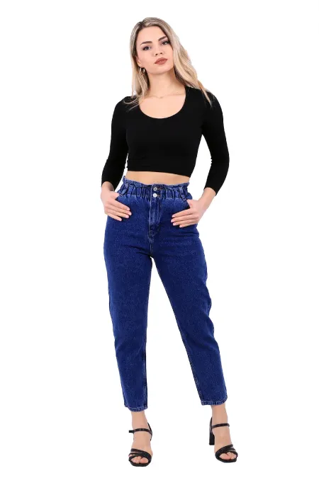 Beli Lastikli Kot Pantolon  759-01-(27-32)