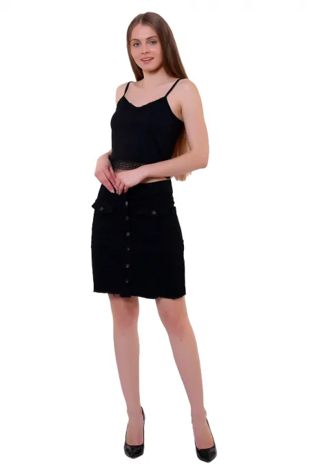 Kısa Kot Etek 105-07-(S-XL) Kısa Kot Etek 105-07-(S-XL)